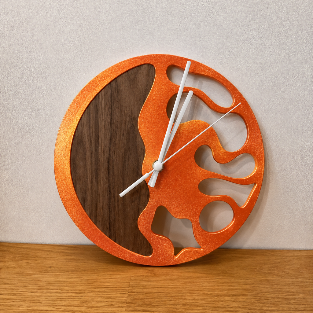 Horloge Murale Design Alvéoles