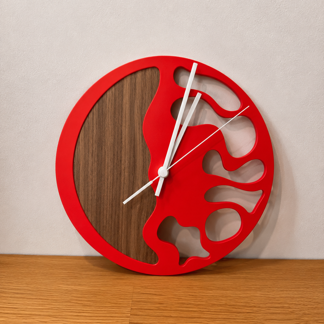 Horloge Murale Design Alvéoles