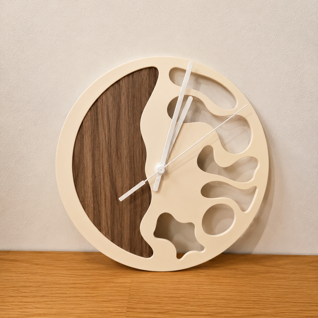 Horloge Murale Design Alvéoles