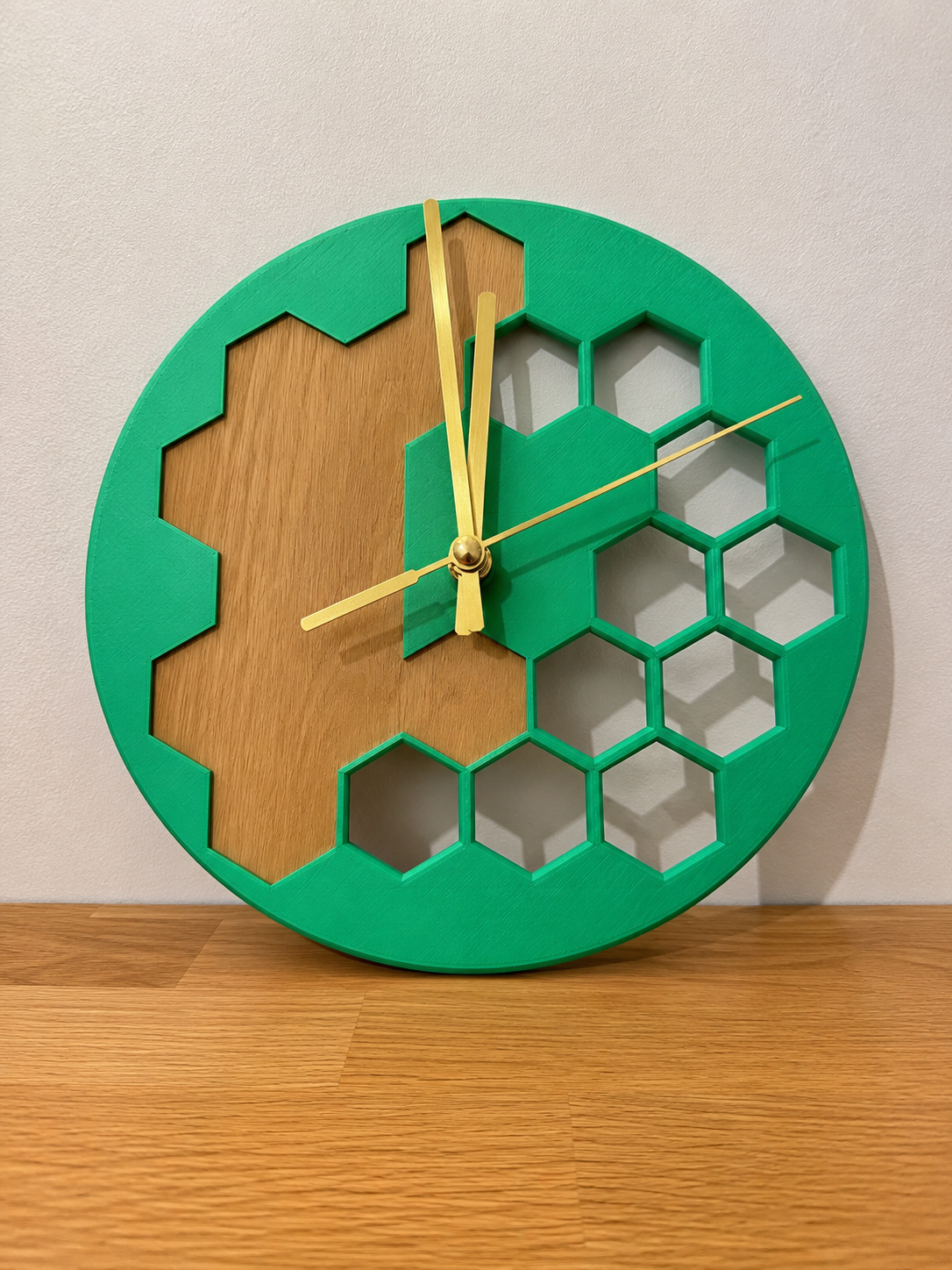 Horloge Murale Design Hexagone