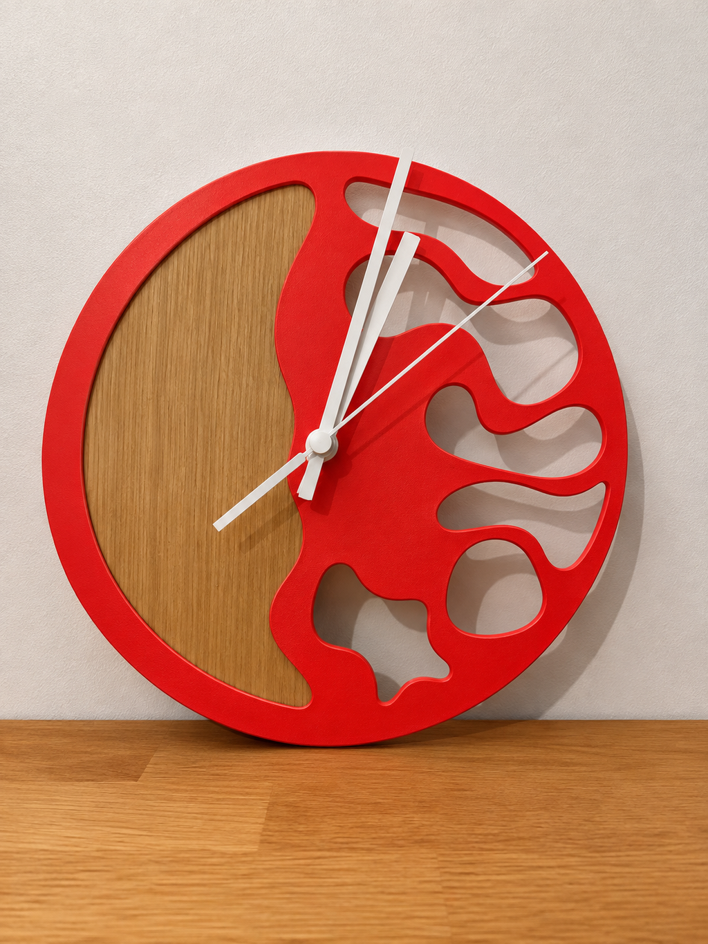 Horloge Murale Design Alvéoles