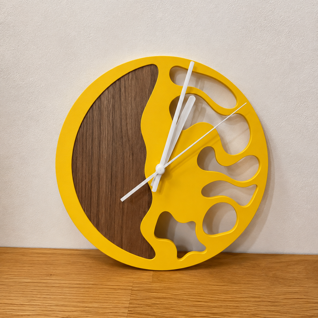 Horloge Murale Design Alvéoles