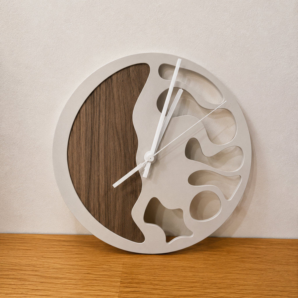 Horloge Murale Design Alvéoles