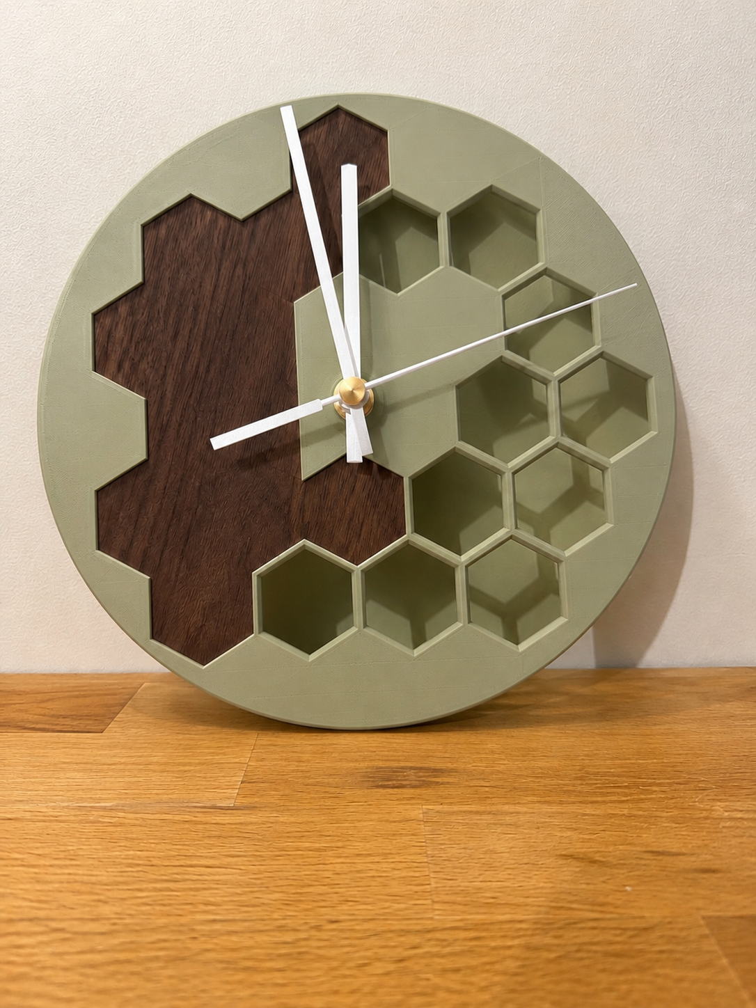 Horloge Murale Design Hexagone