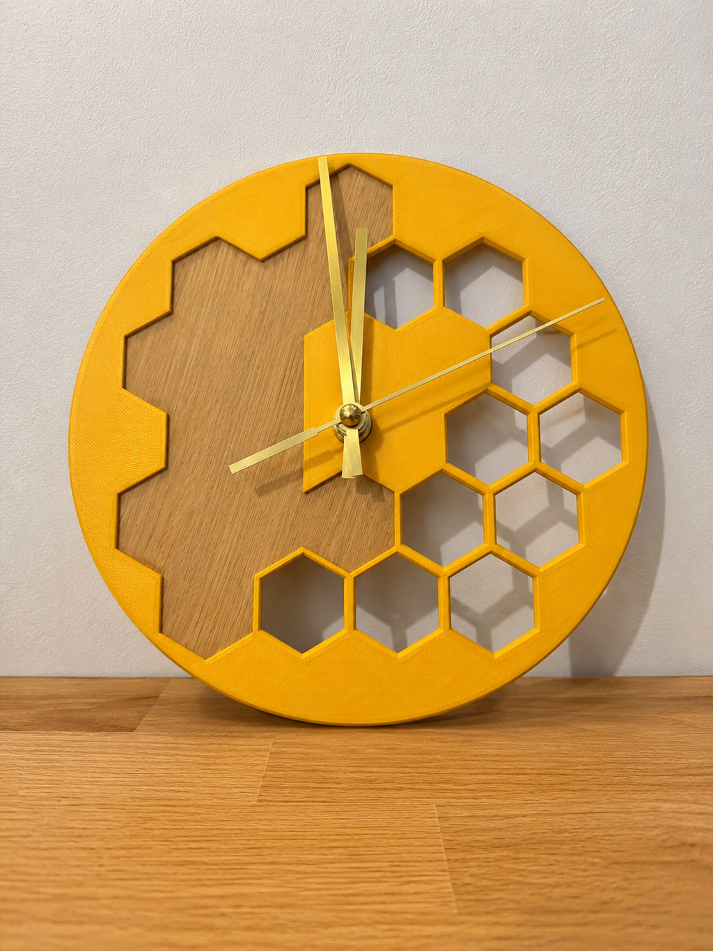 Horloge Murale Design Hexagone