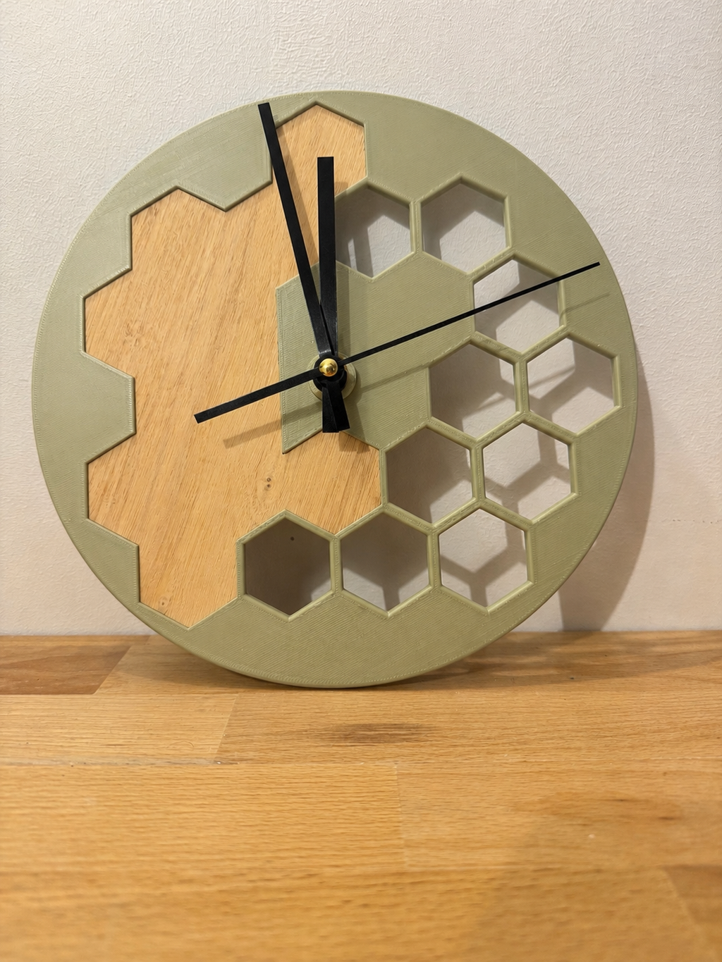 Horloge Murale Design Hexagone