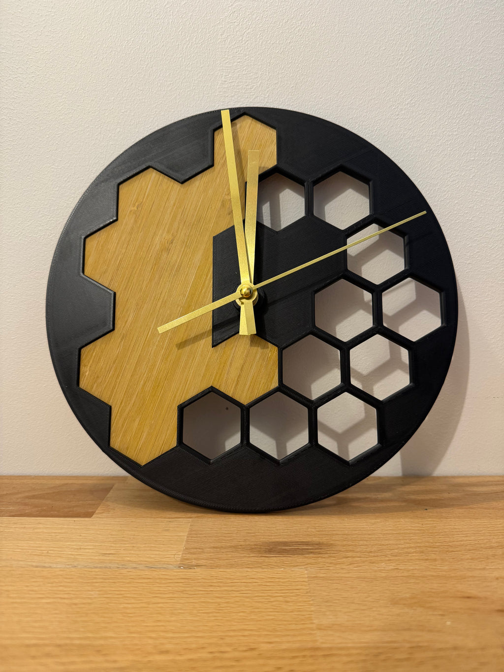 Horloge Murale Design Hexagone